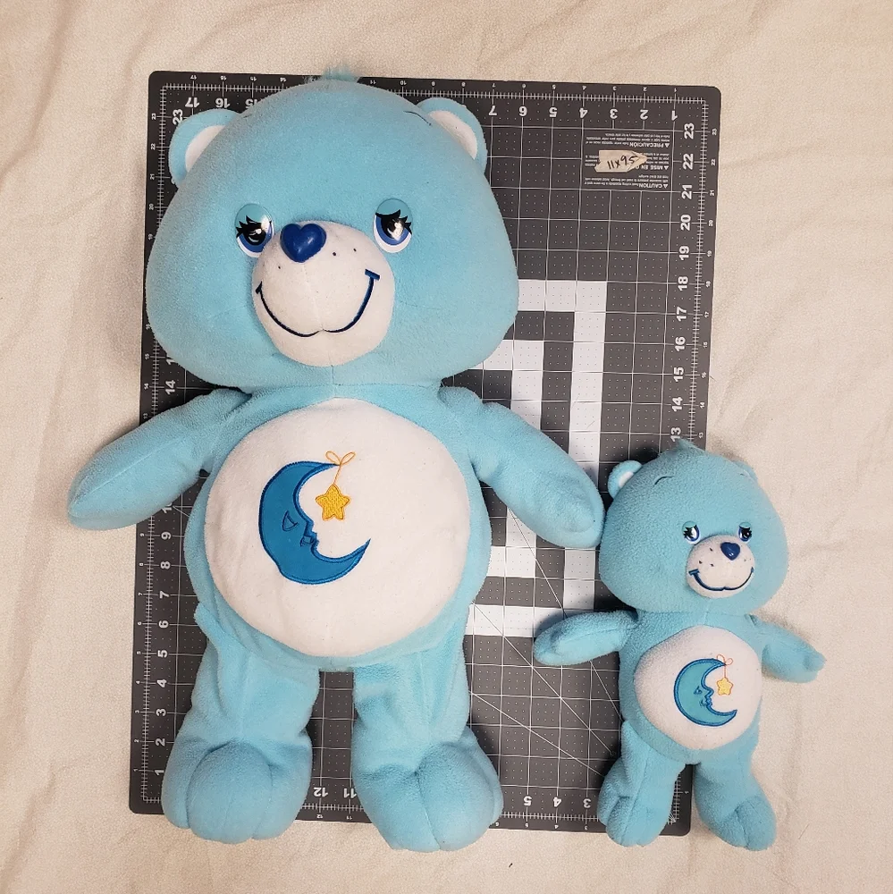 Carebear, Bedtime Bear, Set Of 2 Plush Teddy Bears